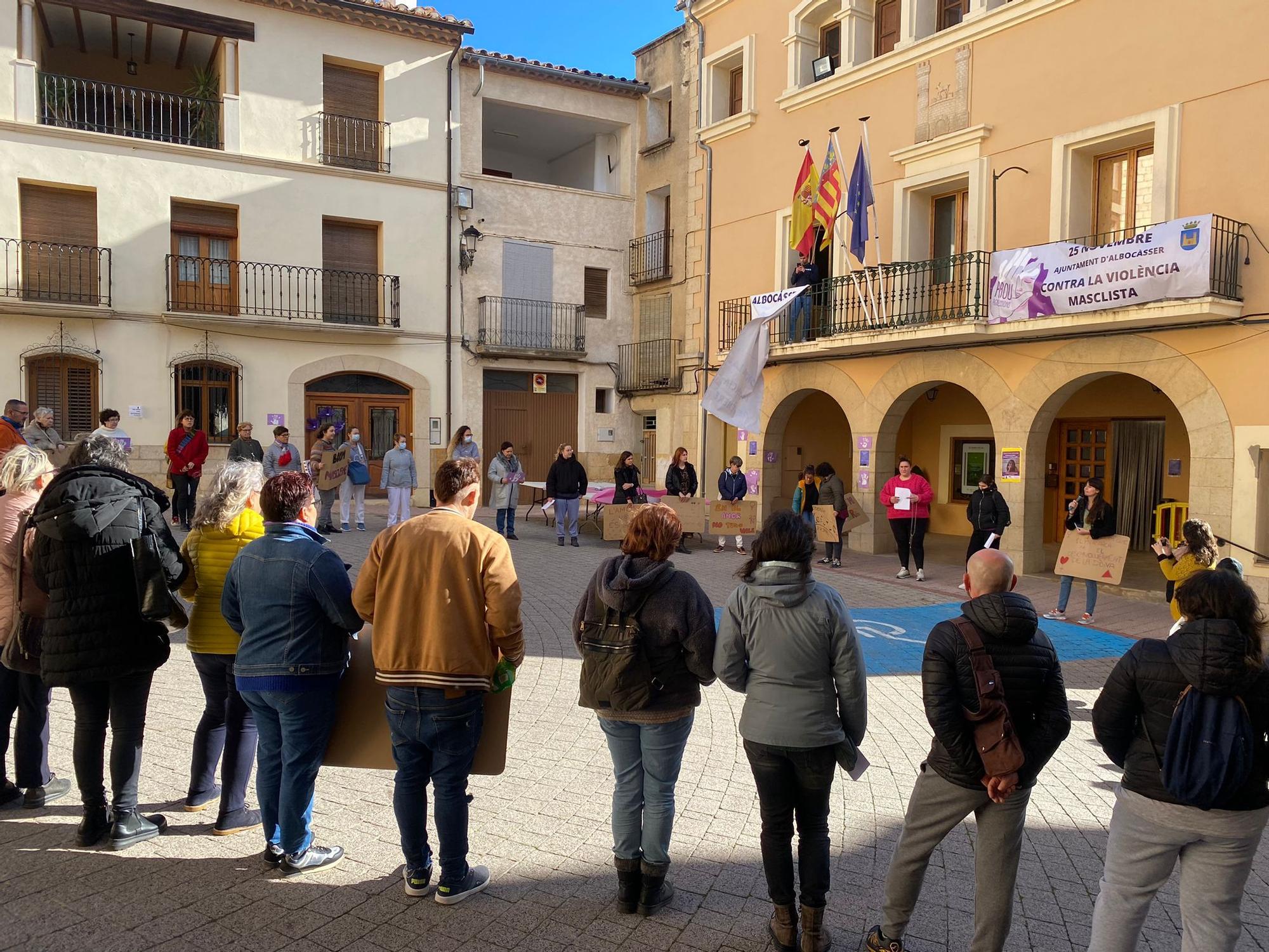 25-N en Castellón: La provincia clama contra la violencia machista. Imagen de Albocàsser