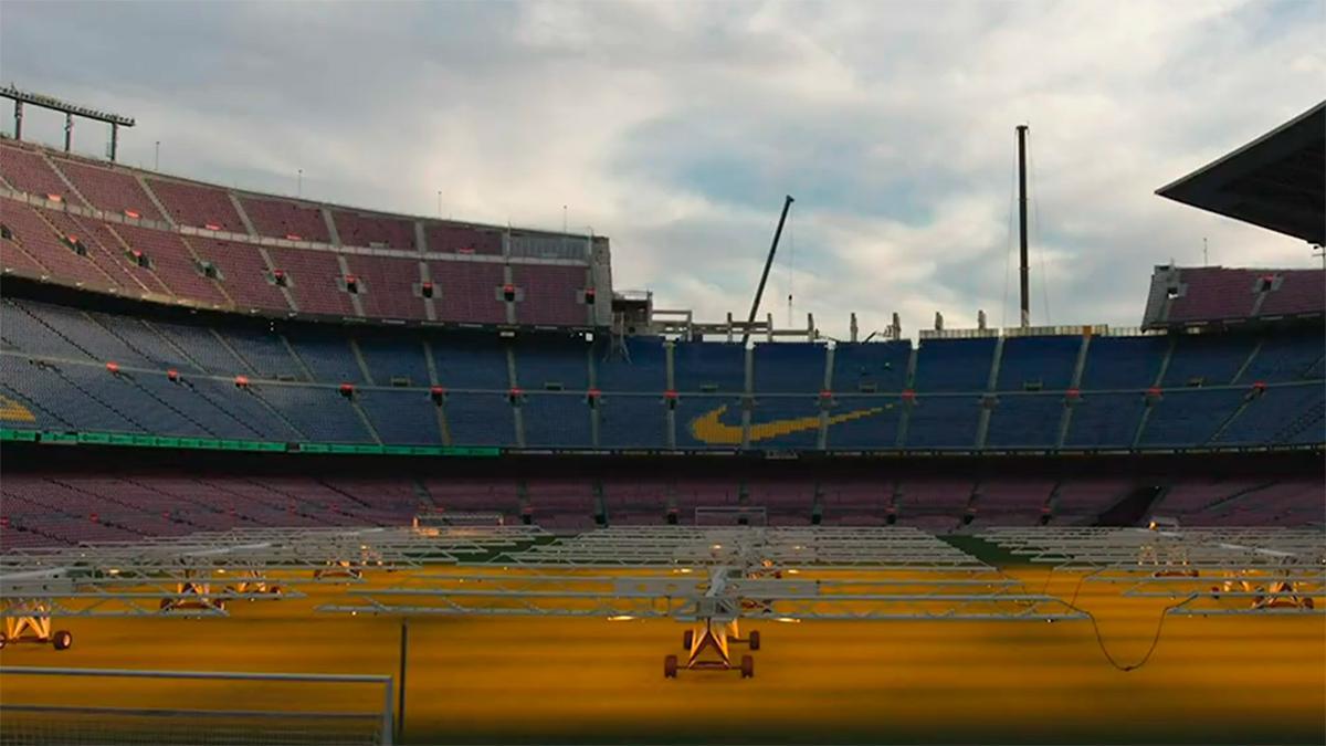 El Camp Nou, en obras