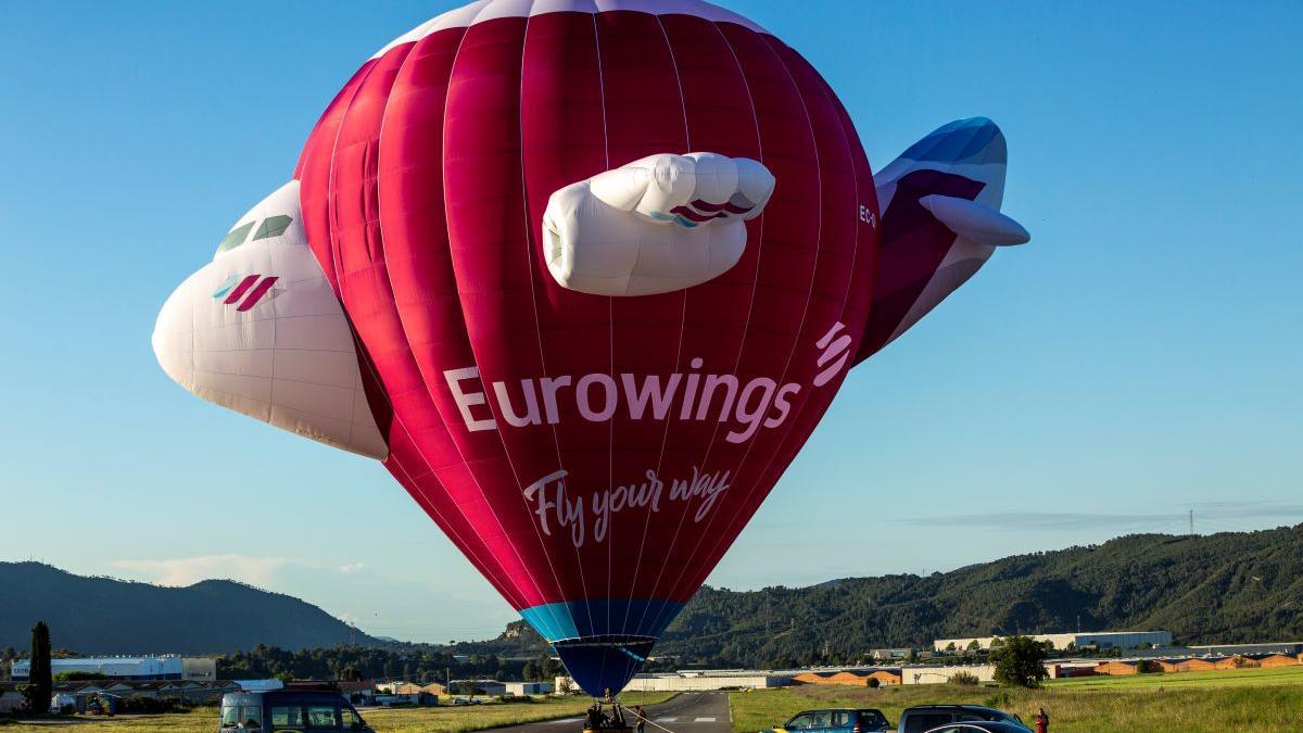 Der Heißluftballon &quot;Burgundy Dreams&quot; von Eurowings.
