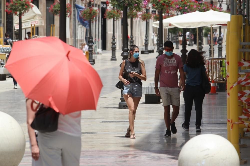 El terral acerca las máximas a los 40 grados en Málaga.