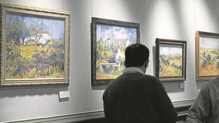 José Márquez expone sus pinturas sobre los Barruecos