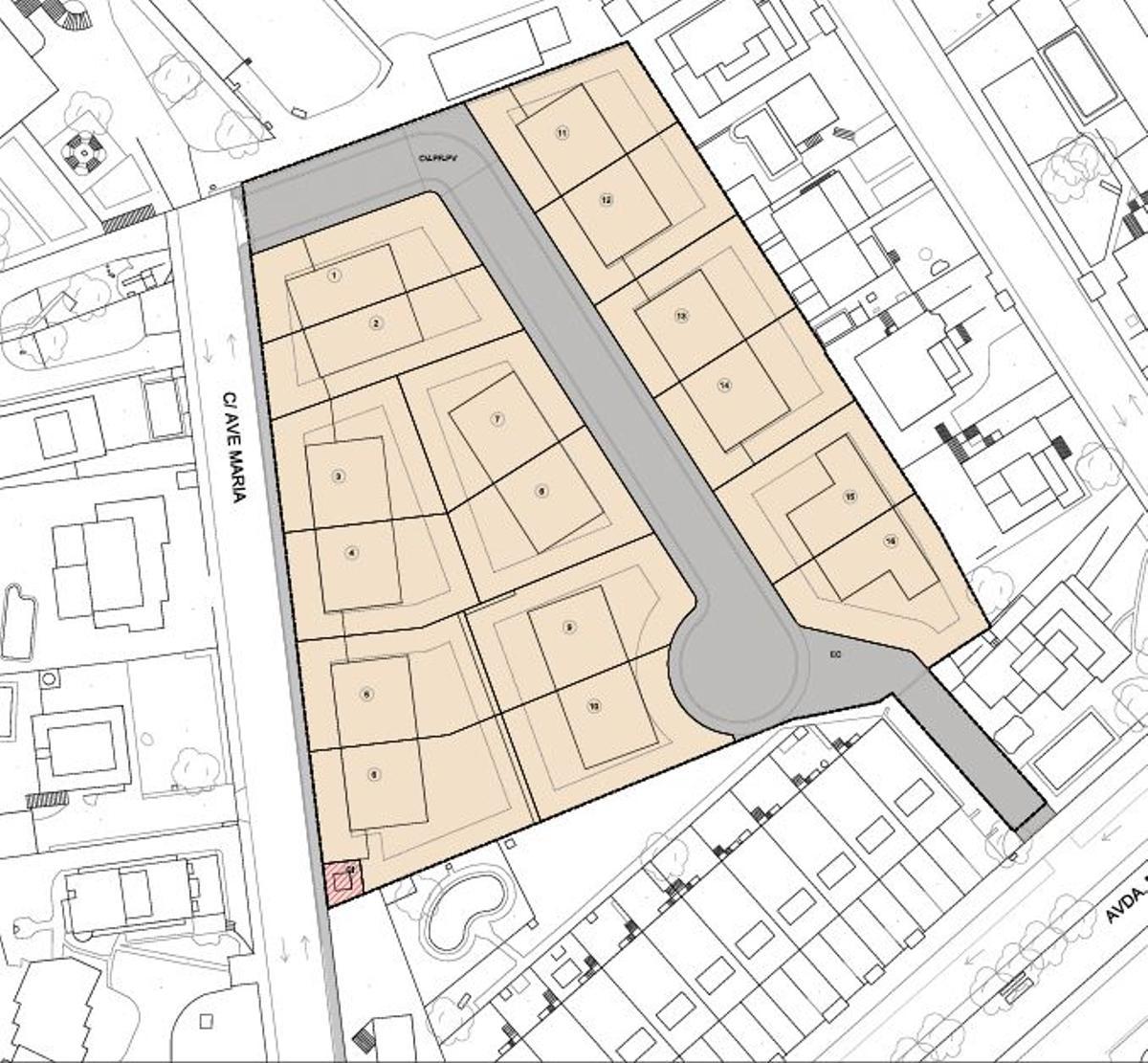 Diseño para el proyecto en la calle Ave María