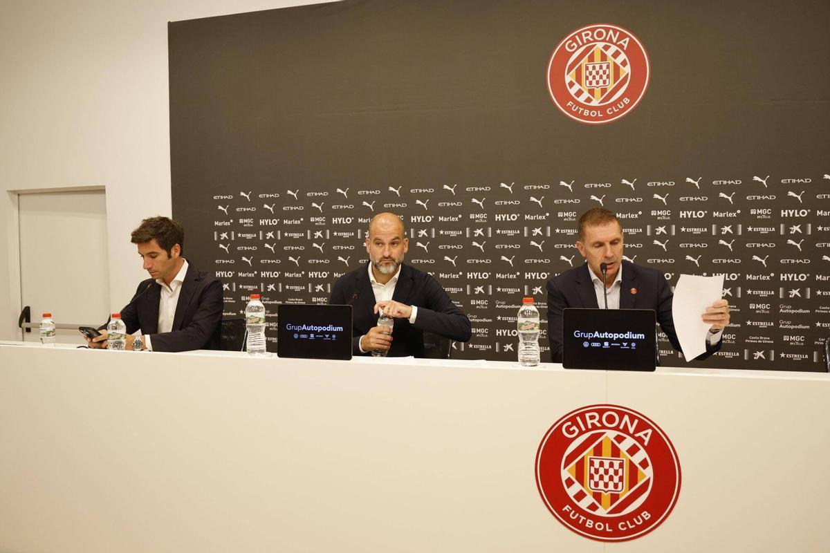 Les imatges de la roda de premsa sobre el descens del Girona Les imatges de la roda de premsa sobre el descens del Girona