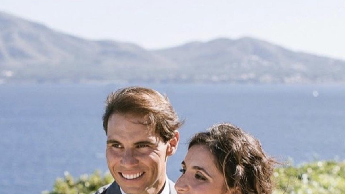 La apreja Rafa Nadal y Mery Perelló, el día de su boda