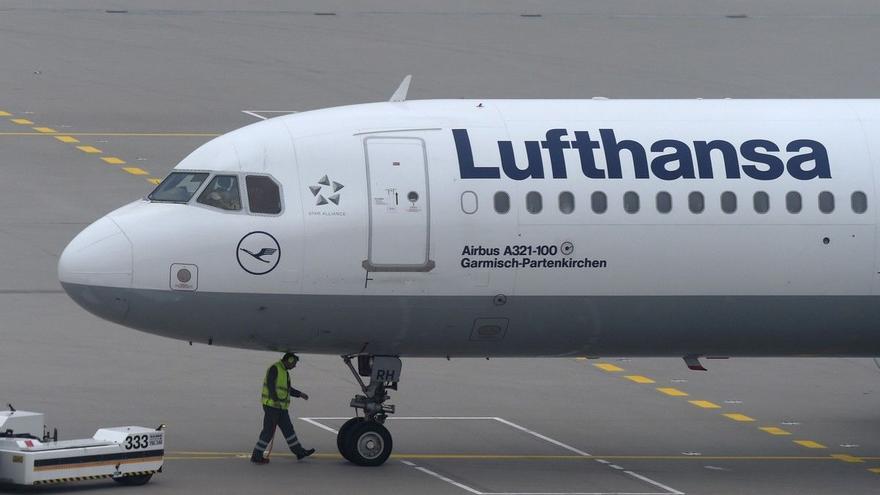 Avión de Lufthansa.