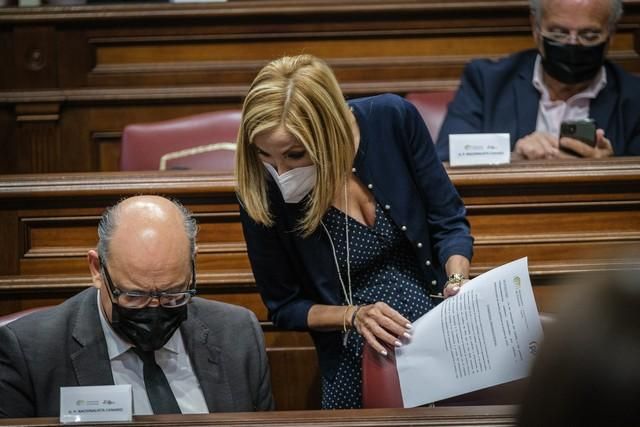 Segunda jornada del pleno en el Parlamento de Canarias