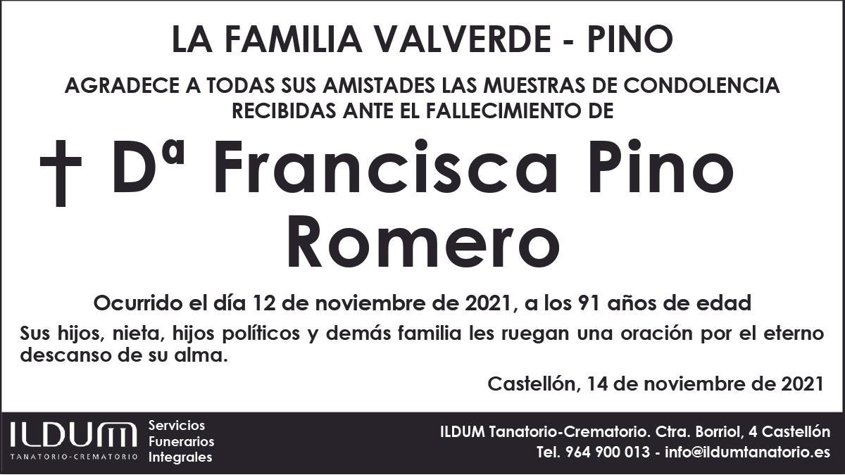 Dª Francisca Pino Romero