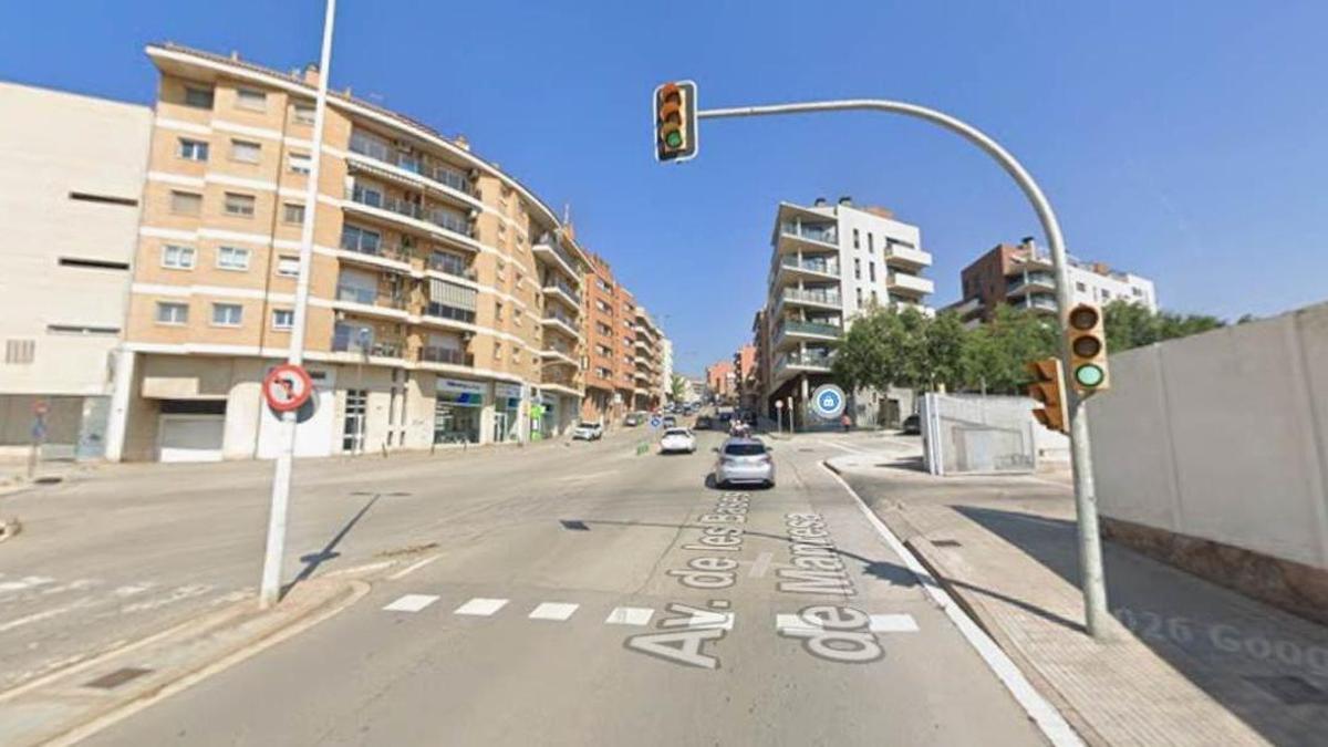 Cruïlla de l'avinguda de les Bases de Manresa on s'ha vist un radar mòbil