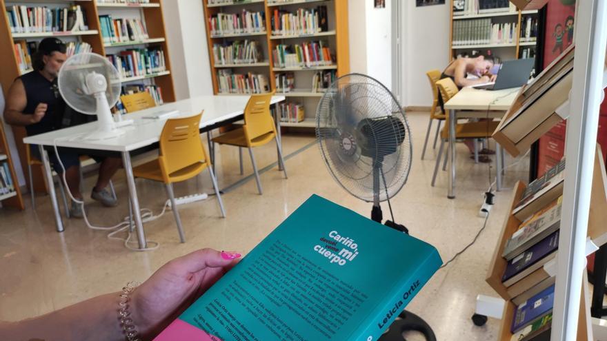 Sin aire acondicionado en la biblioteca de San Blas en Alicante