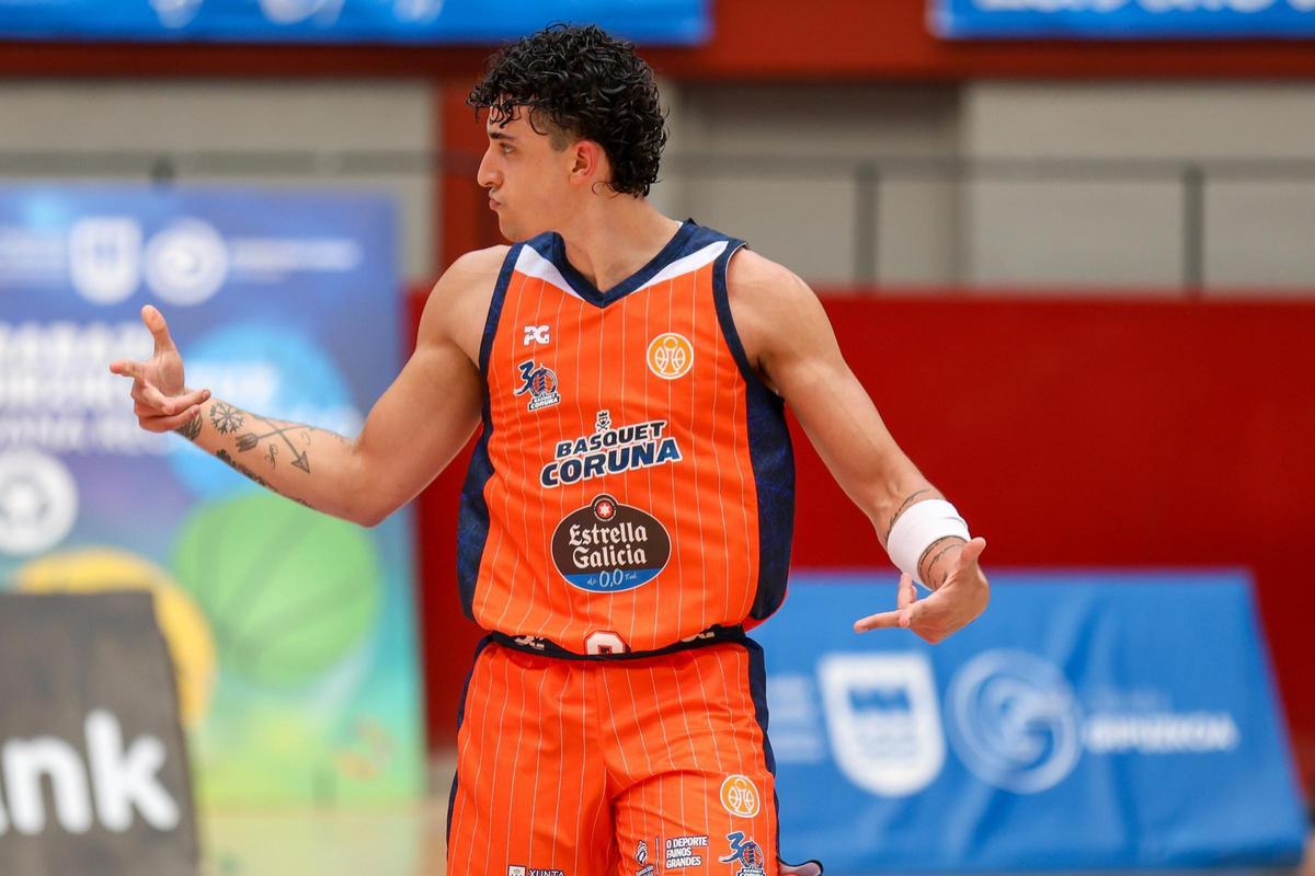 Caio Pacheco, durante el duelo del Leyma ante el Gipuzkoa.