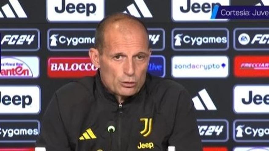 Allegri: "A todos nos gusta ganar, pero el objetivo es entrar en Champions"