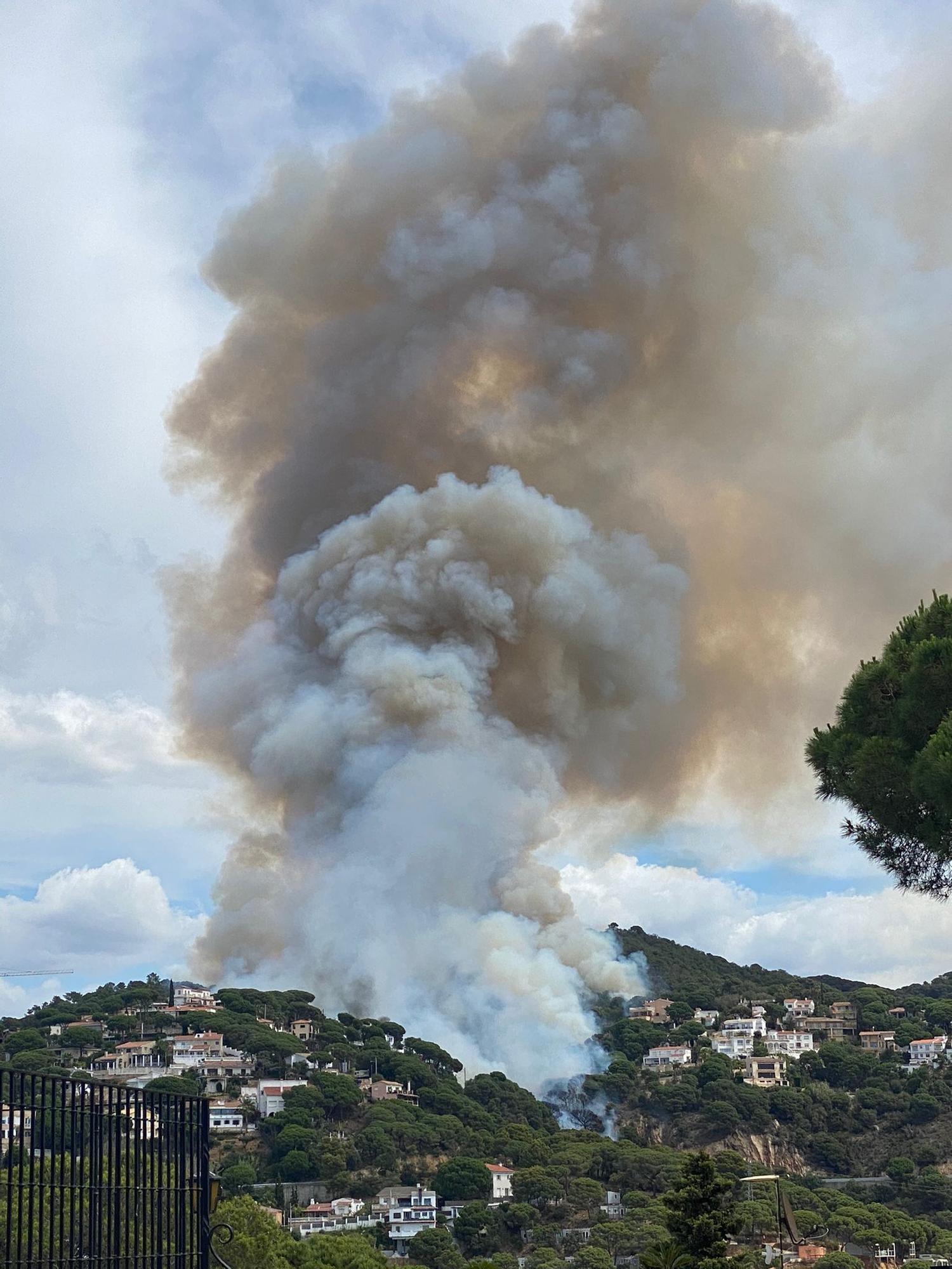 Incendi entre Lloret i Tossa