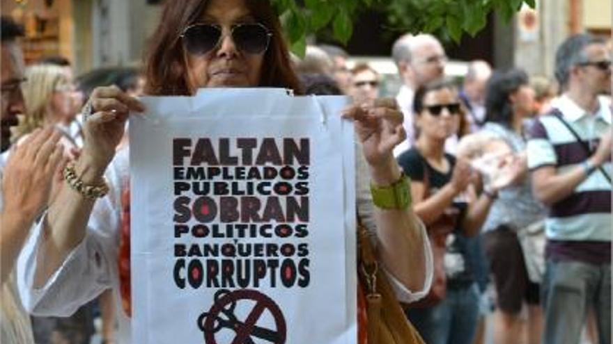 Protesta de funcionaris de l&#039;Estat per les retallades a Barcelona.