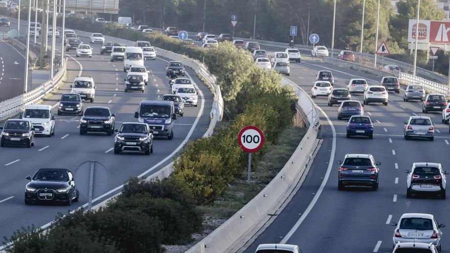 Las carreteras más saturadas de Mallorca soportaron 5.000 coches más al día