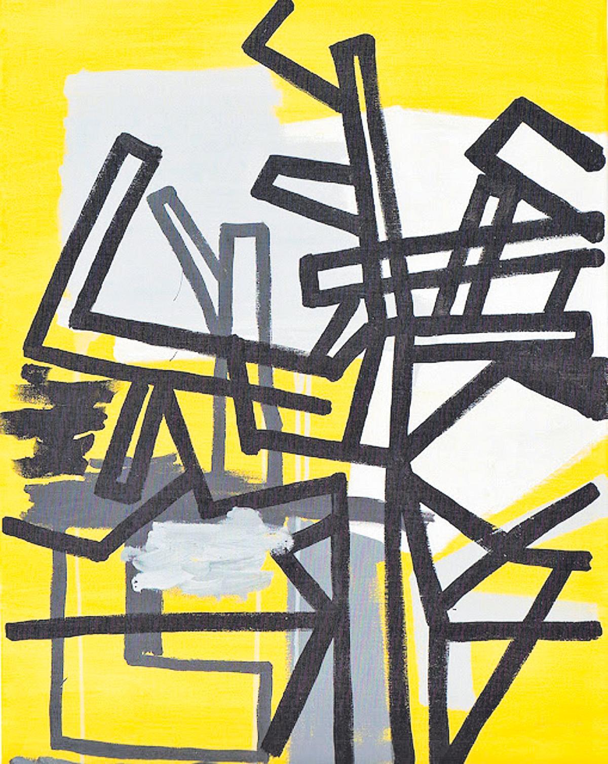Miguel Fructuoso. Proyecto. 2015. Acrílico sobre lienzo. 80x60 cm