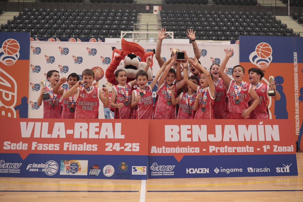 CB Pego, campeón Benjamín Mixto 1ª Zonal.