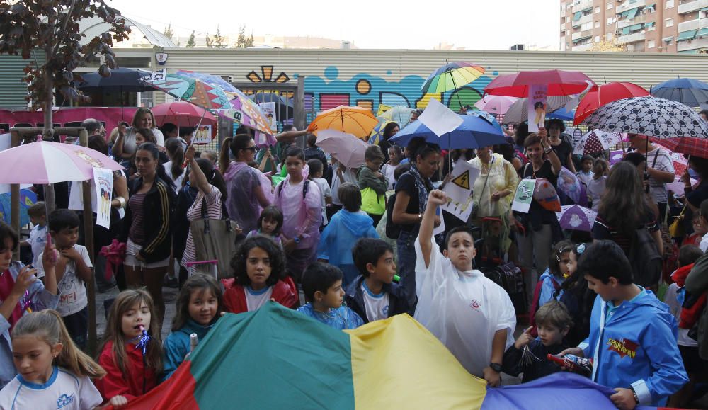 Protestas en el CEIP 103 de Valencia.