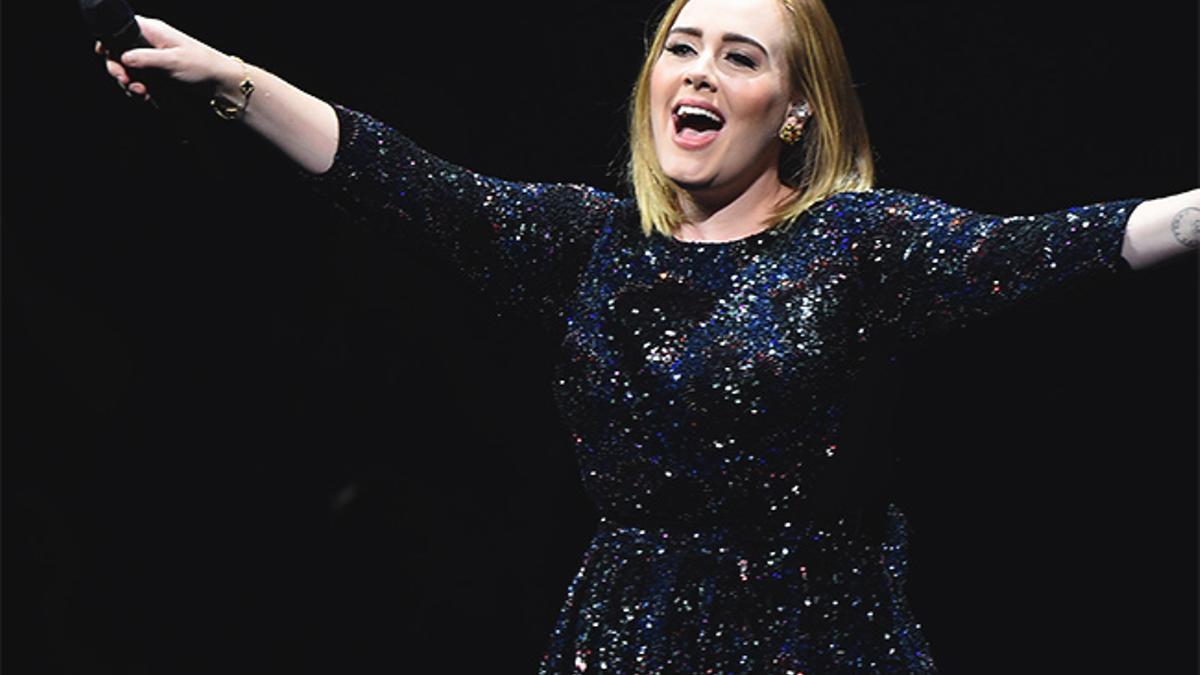 La cantante Adele en un concierto en Philadelphia