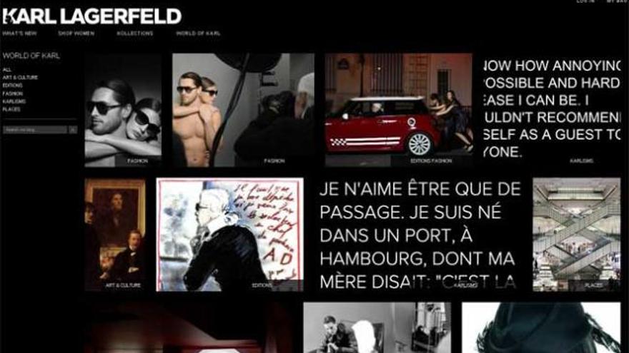 Karl Lagerfeld y Alexander McQueen debutan en Internet