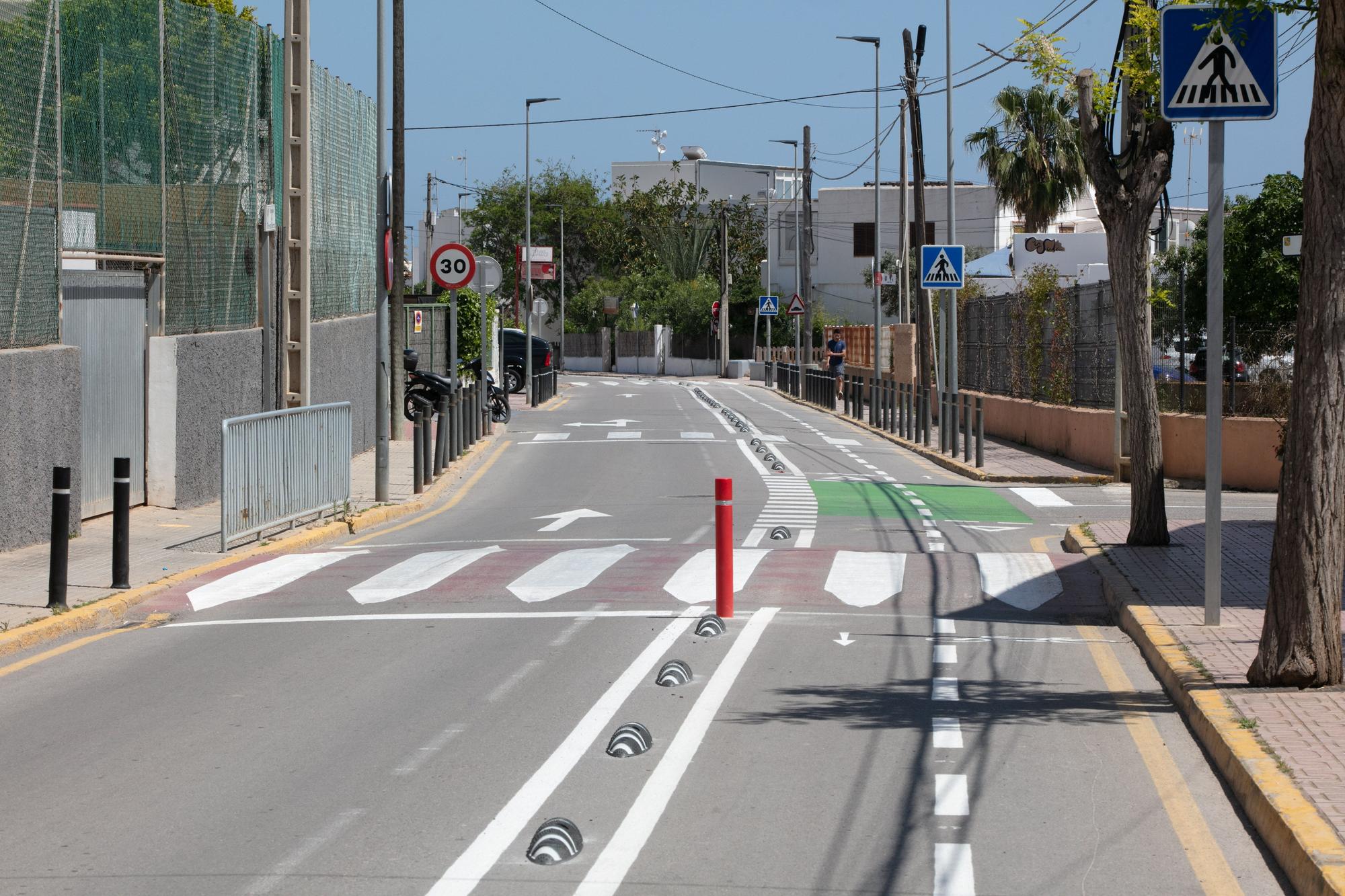 El nuevo carril bici de Sant Jordi, en imágenes