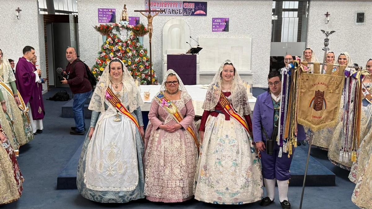 la Ofrenda de flores a la Virgen.