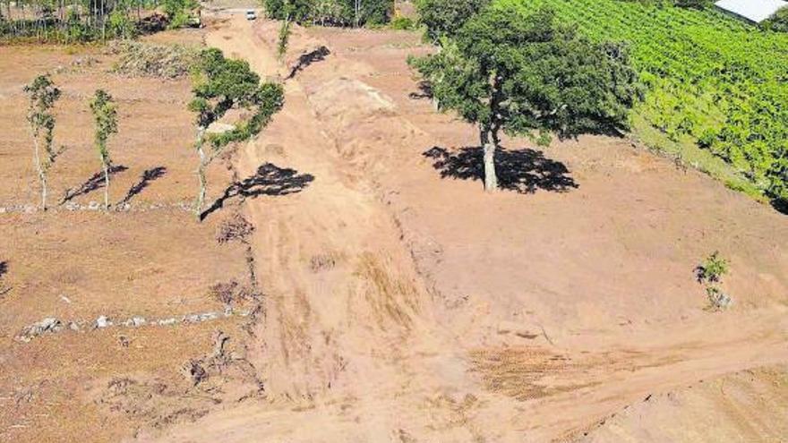 Zona en obras de uno de los parques empresariales de Melgaço, en la frontera con Galicia. |   // CM MELGAÇO