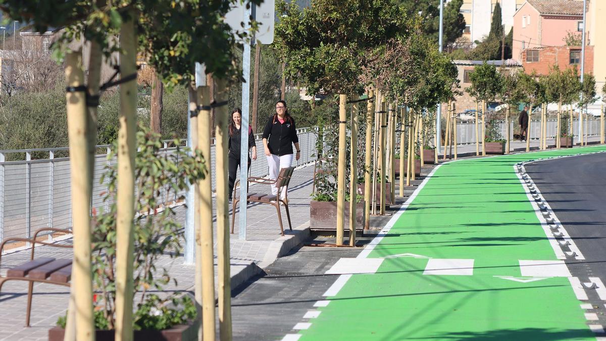 El Ayuntamiento de Onda ha ampliado las zonas verdes, incorporando ficus de hoja perenne que dotarán de sombra a los viandantes.