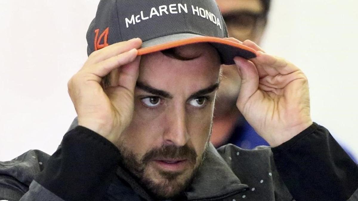 Fernando Alonso, en Shanghai.