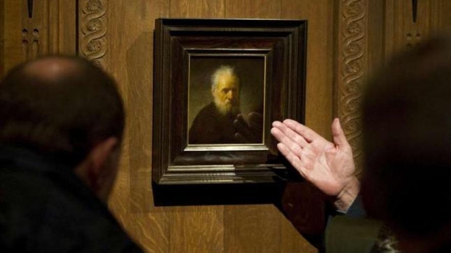 Retrato de &#039;Hombre con barba&#039;, atribuido a Rembrandt. / efe