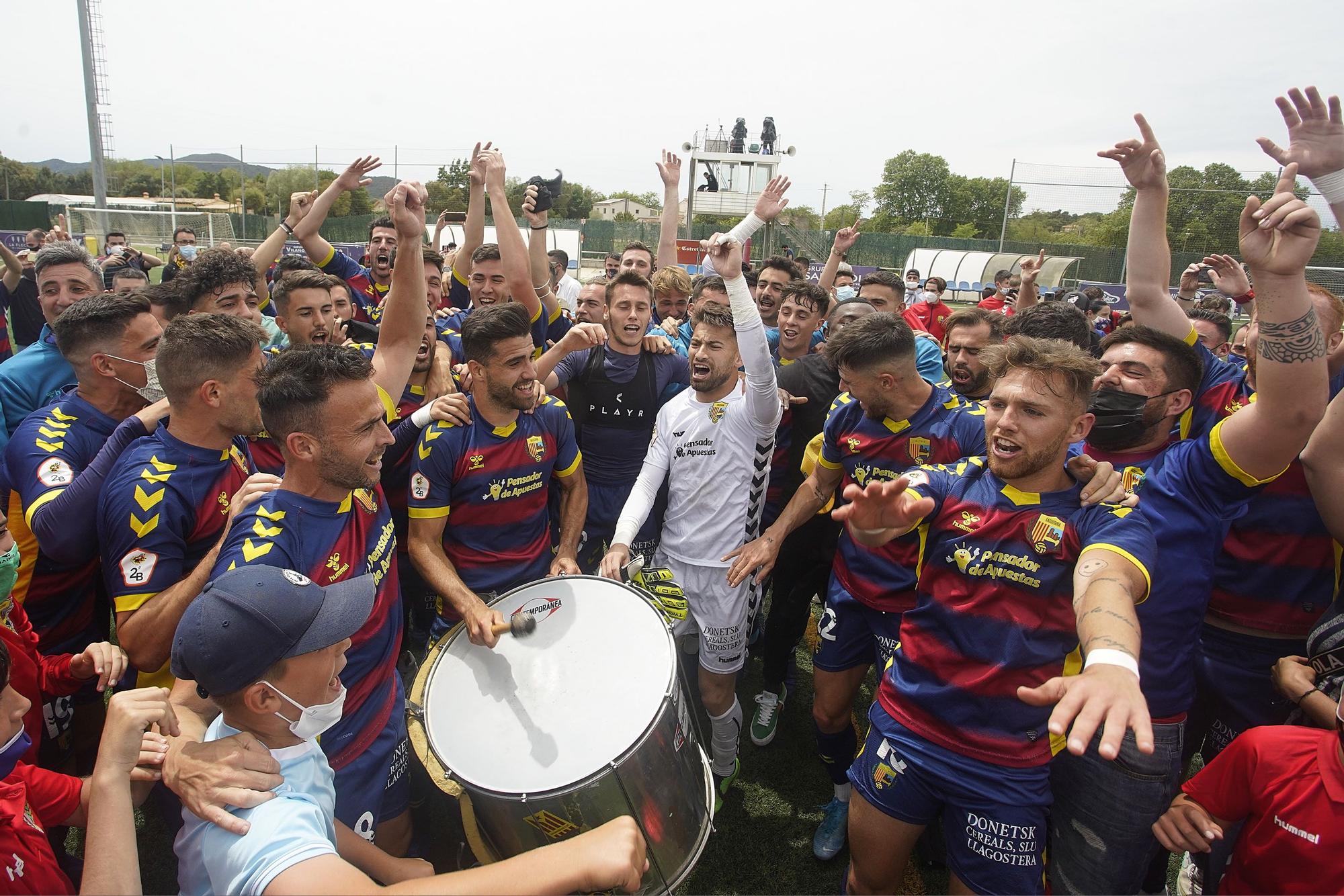 El Llagostera és de Primera RFEF (3-3)