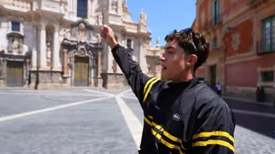 Locura en Murcia por la visita de Plex a la casa de Joaquín Ganga: &quot;En Venecia la Catedral de Murcia sería monumento número uno&quot;