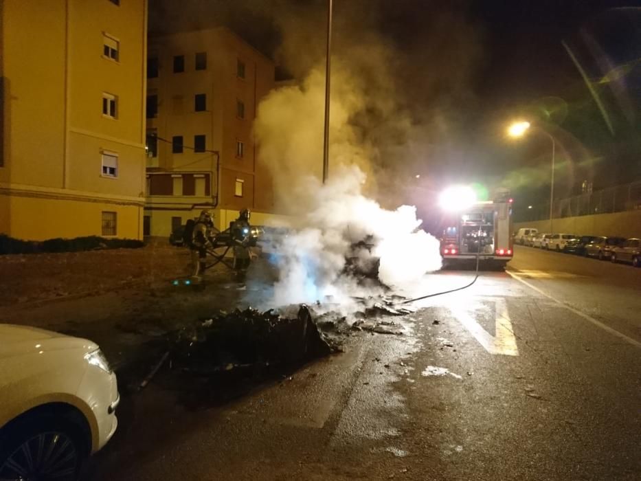 Un testigo ve por primera vez al pirómano en acción en Palma