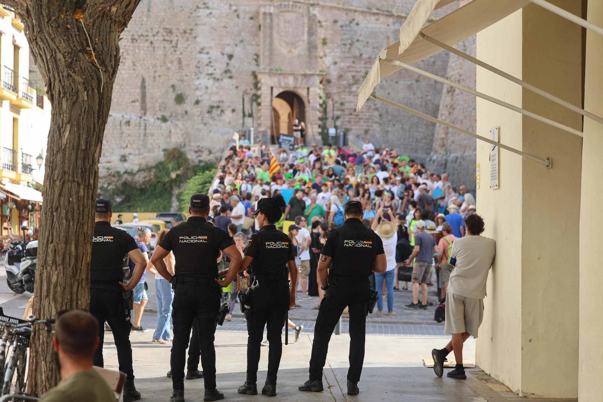 Manifestación contra la masificación turística en Ibiza