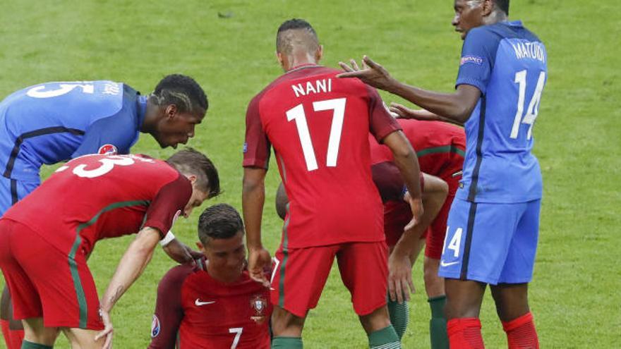 Nani, capitán de Portugal en la final ante Francia