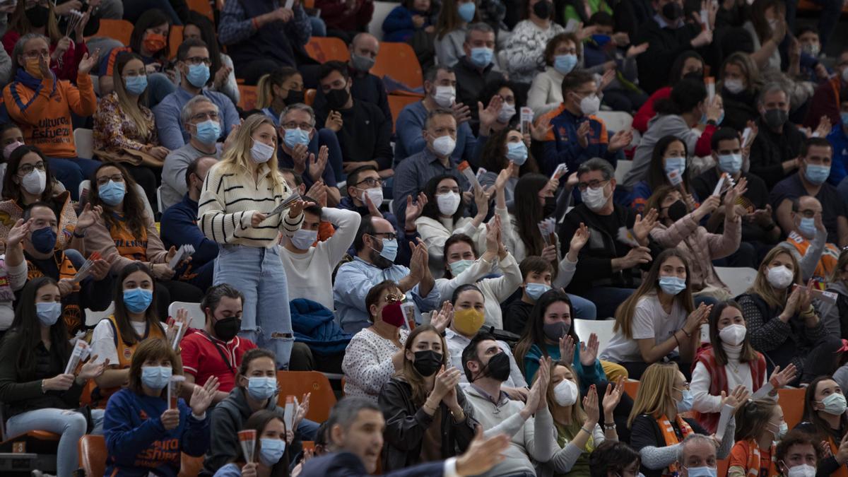 Imagen de archivo de un partido del Valencia Basket en la Fonteta