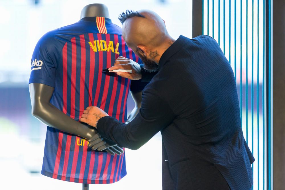 Presentació d'Arturo Vidal