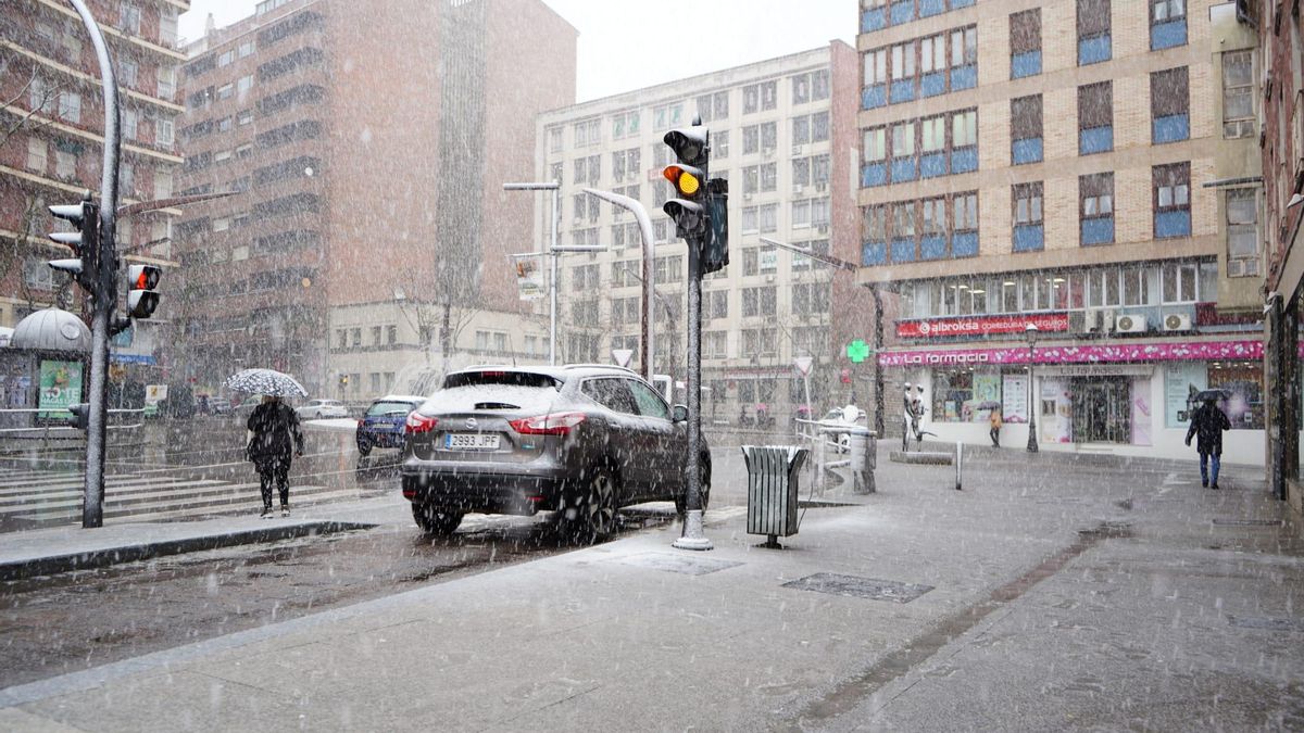 Las mejores imágenes de la nieve en Zamora capital