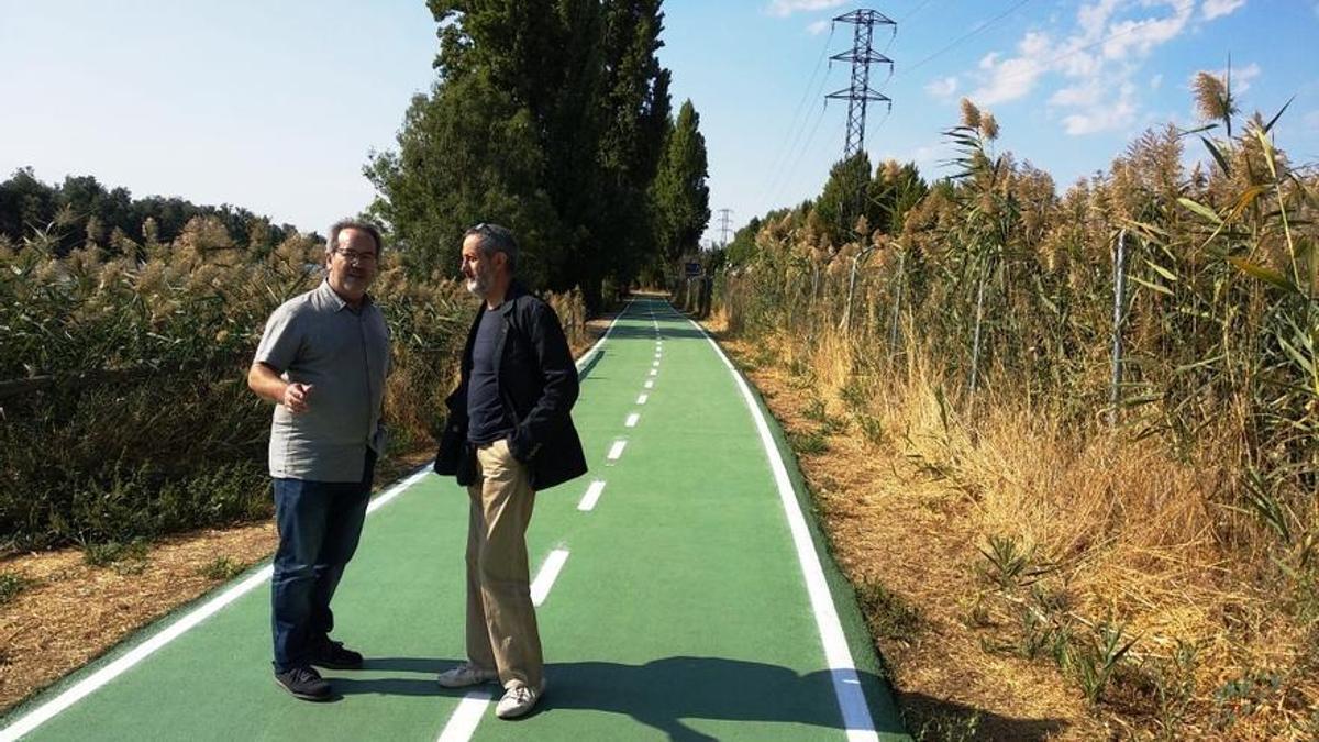 Guarido, en el carril bici de Zamora.