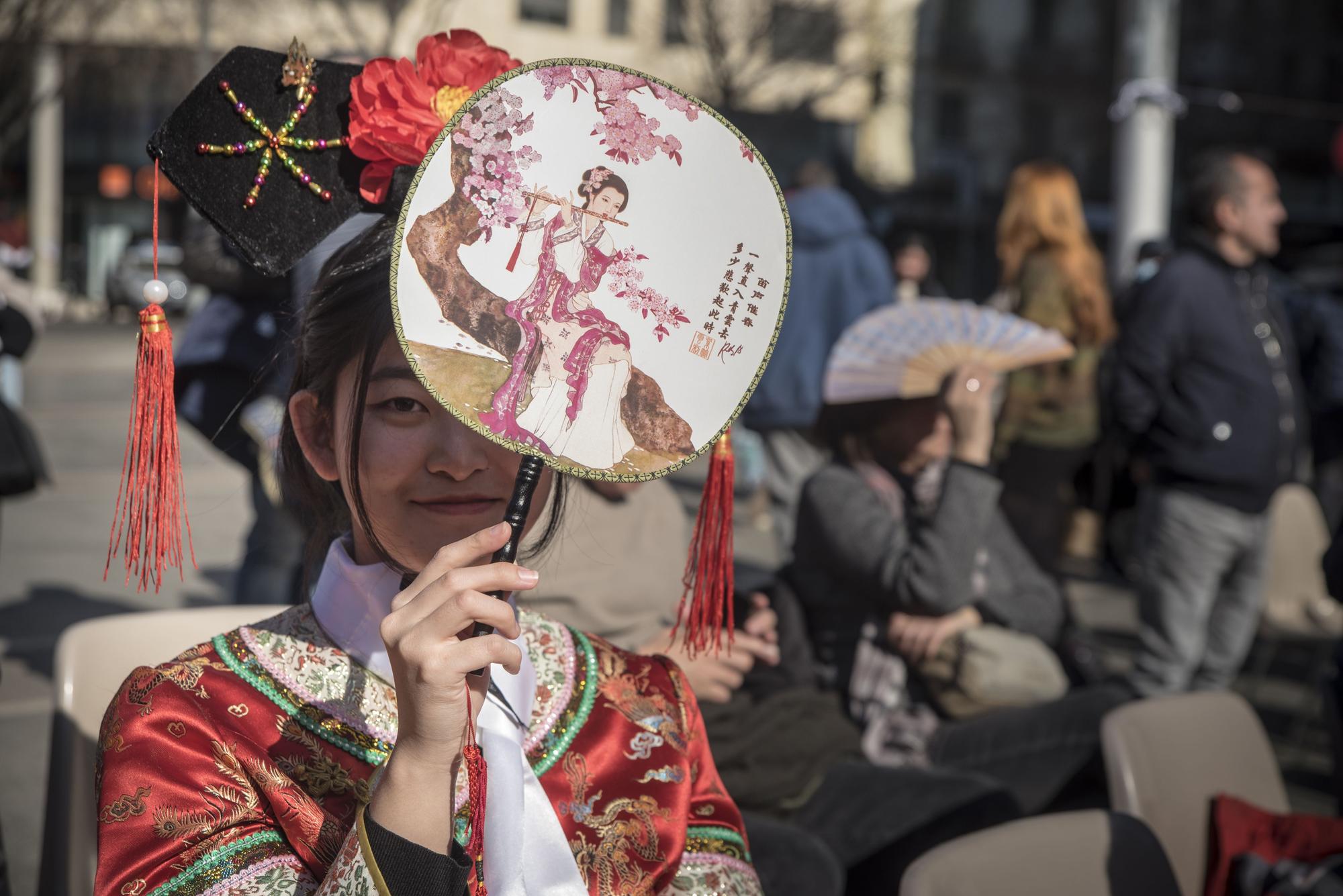 Celebració de l'Any Nou Xinès a la plaça de Sant Domènec de Manresa