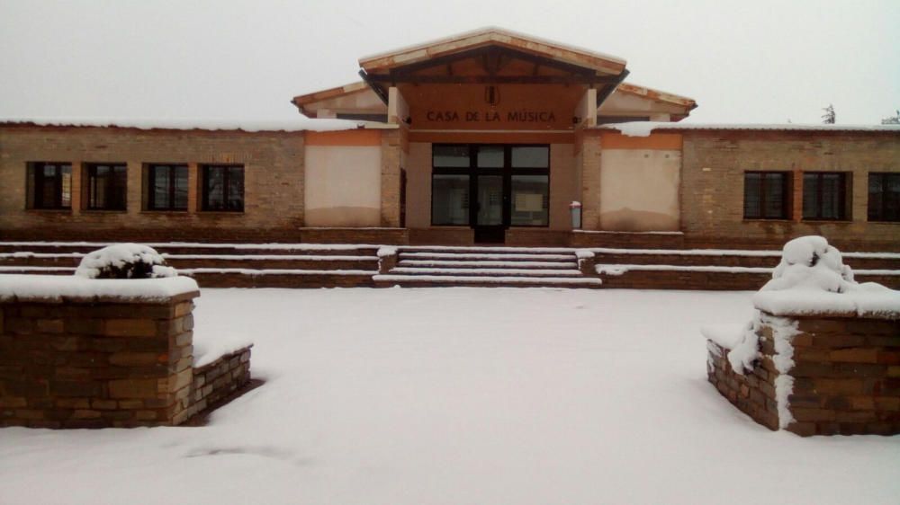 La nieve cubre Vilafranca.