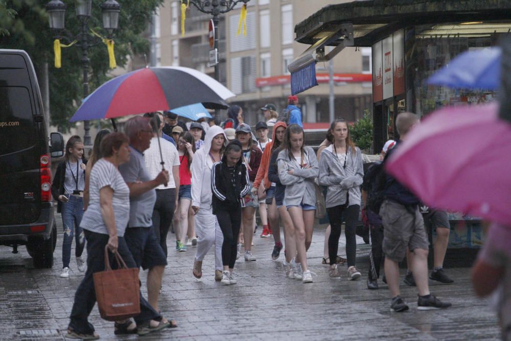 Ruixat a la ciutat de Girona