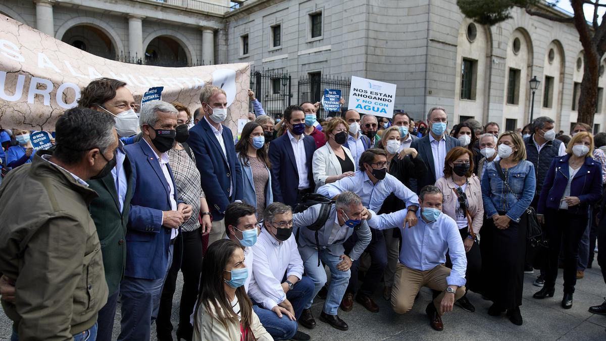 Manifestación de regantes en Madrid