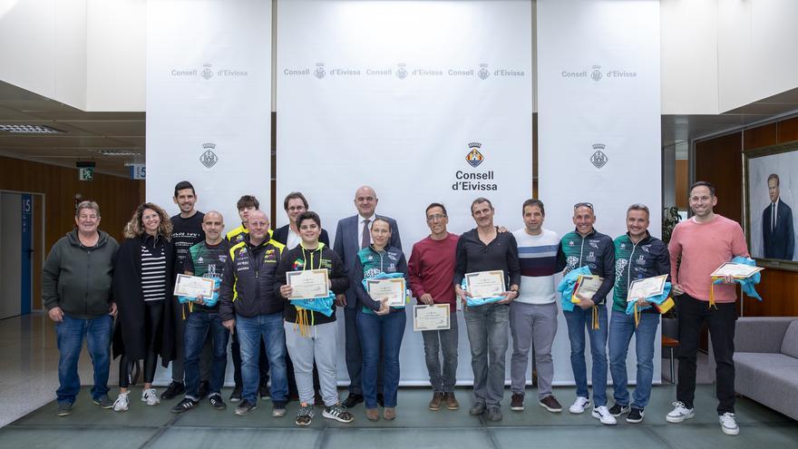 Honores en el Consell de Ibiza a deportistas destacados