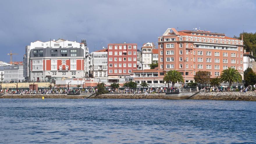 La costa de A Coruña, en aviso amarillo por viento fuerte