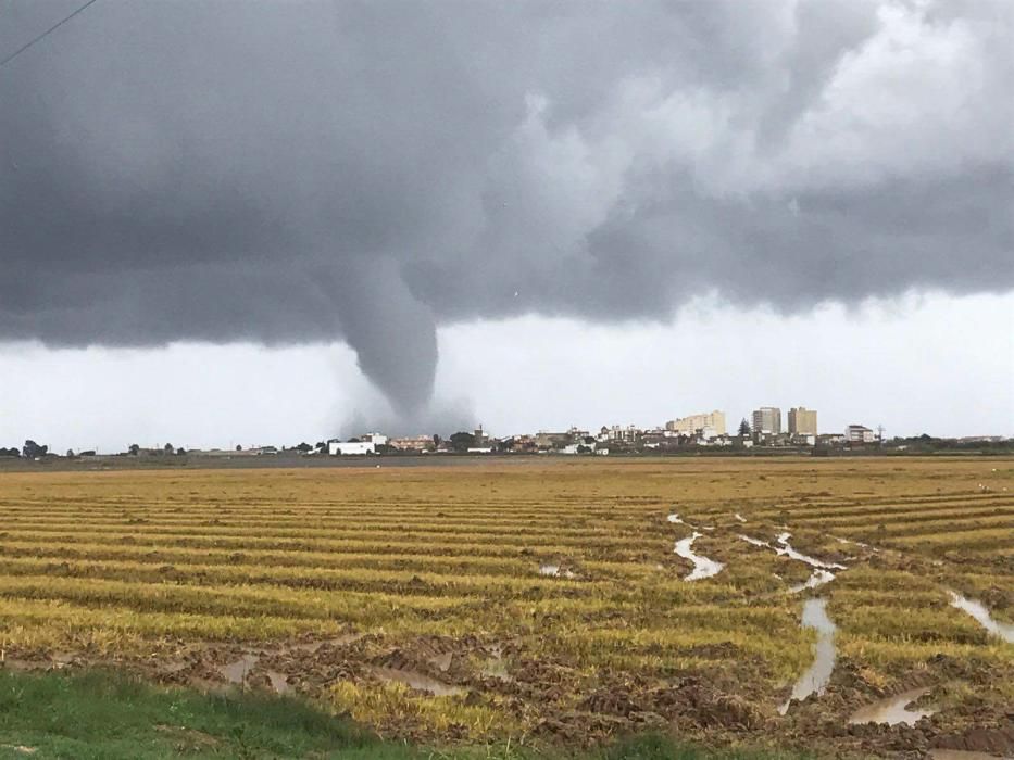 El espectacular tornado marino en Sueca