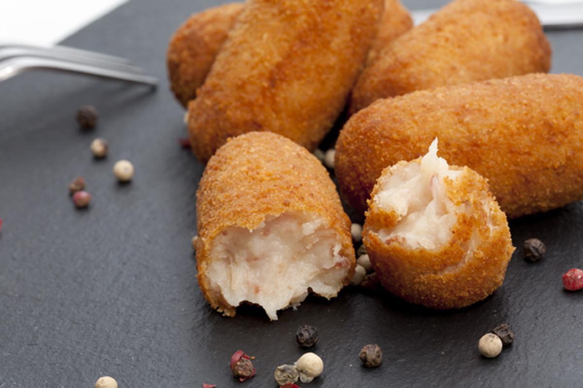 Las croquetas de bacalao.