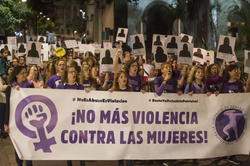 Manifestación contra la violencia machista