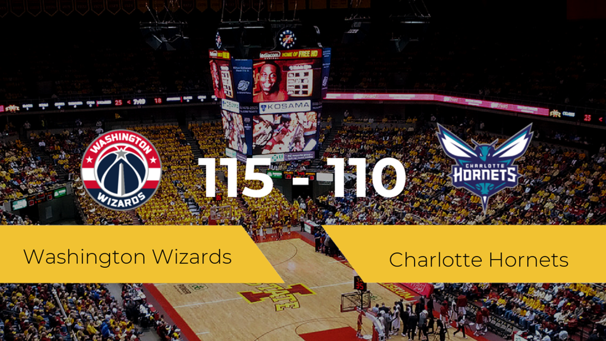 Victoria de Washington Wizards ante Charlotte Hornets por 115-110