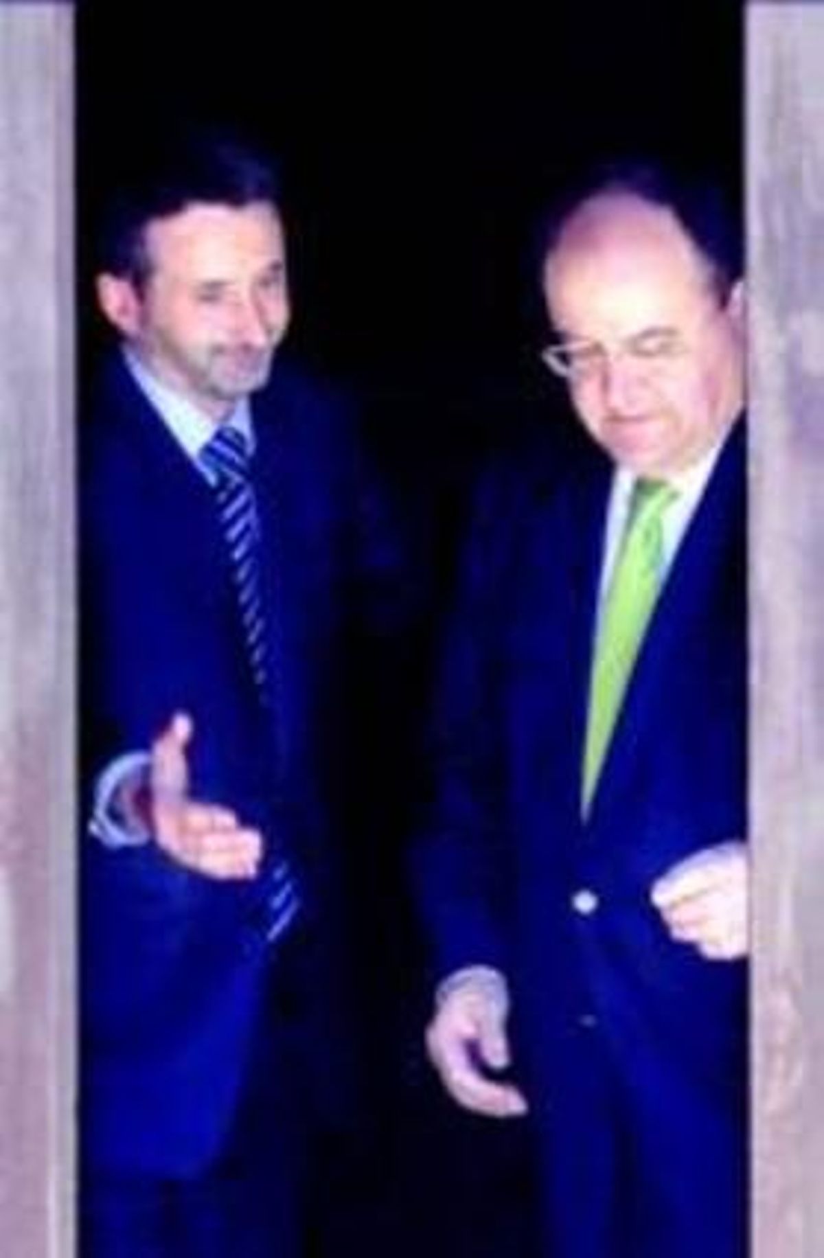 El president de Petronor, Imaz, amb el sortint, Fernández Fraile.