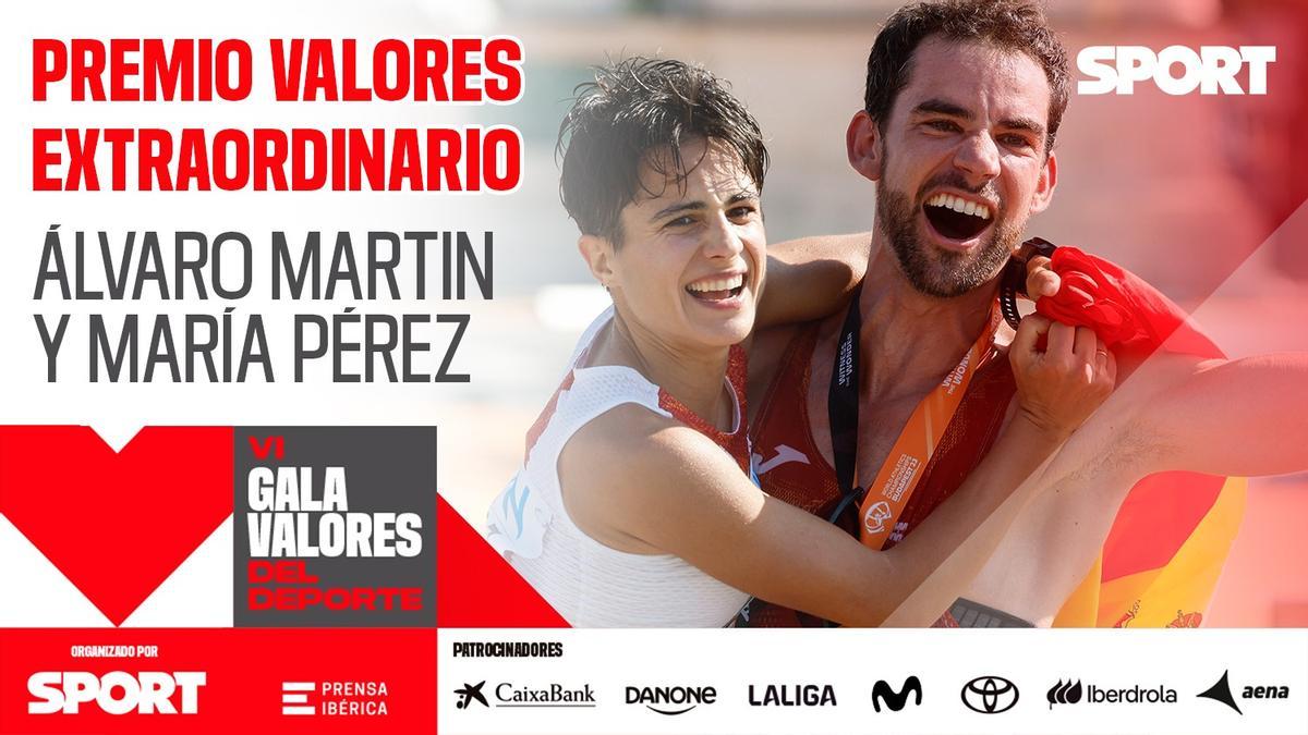 Álvaro Martín y María Pérez, Premio Valores Extraordinario